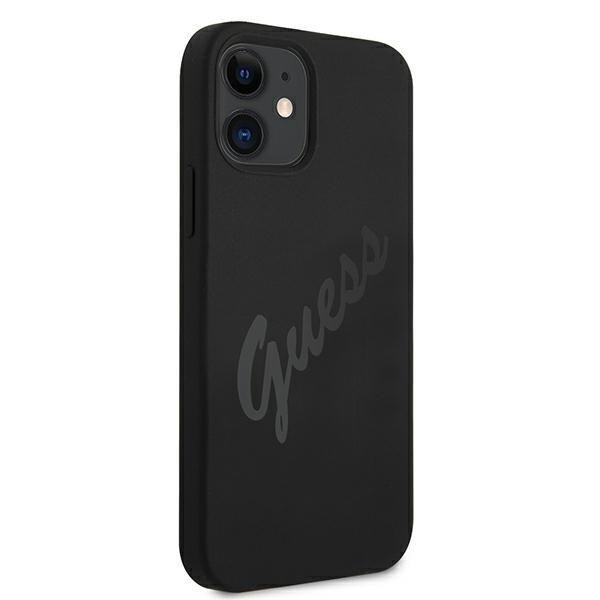 Guess GUHCP12SLSVSBK iPhone 12 mini 5,4" czarny/black hardcase Script
